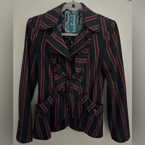 L.A.M.B. Gray and Red Blazer 2009 Gwen Stefani Collection